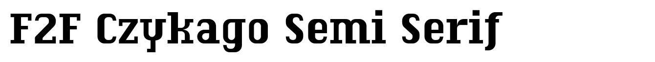 F2F Czykago Semi Serif